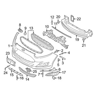 Ford OE - Front Bumper & Grille - Bumper & Components (W/O Chrome Accent), (S / SE / Titanium)