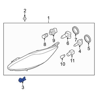 Ford OE - Headlight Fastener Clip