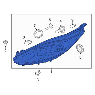 Ford OE - Front Left Headlight Assembly