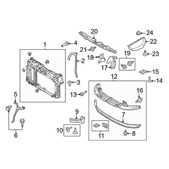 Ford OE - Radiator Support (W/O Fuel Economy Package)