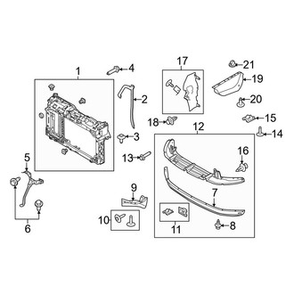 Ford OE - Radiator Support (With Fuel Economy Package)