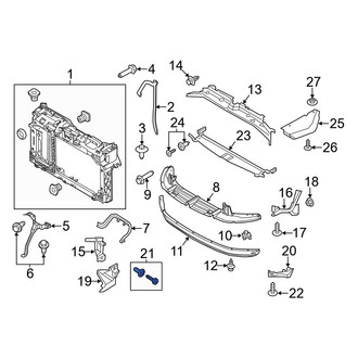 Ford OE - Right Radiator Support Air Deflector Clip