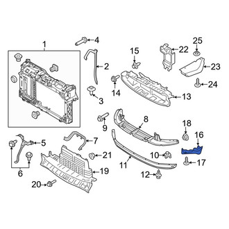 Ford OE - Front Right Radiator Support Air Deflector