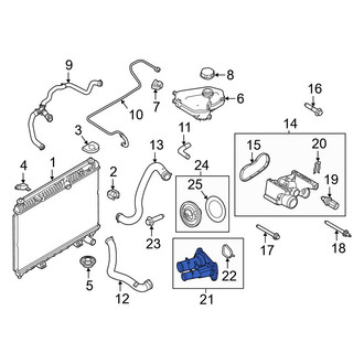 Ford OE - Engine Coolant Thermostat Housing
