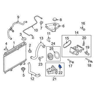 Ford OE - Engine Coolant Thermostat Housing Gasket