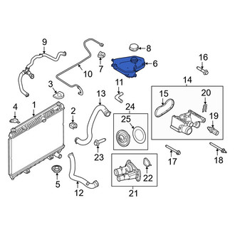 Ford OE - Engine Coolant Reservoir