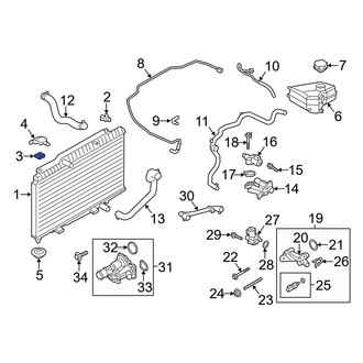 Ford OE - Upper Radiator Insulator