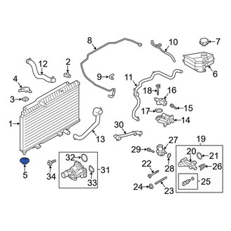 Ford OE - Lower Radiator Insulator