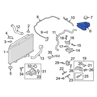 Ford OE - Engine Coolant Reservoir