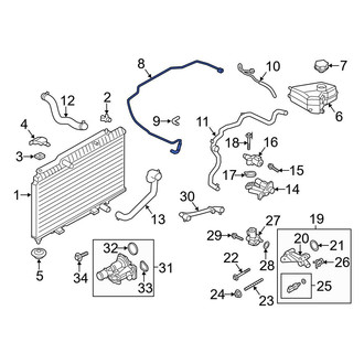 Ford OE - Engine Coolant Overflow Hose