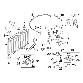 Ford OE - Cooling - Radiator & Components