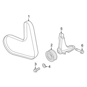 Ford OE - Cooling - Belts & Pulleys (W/O A/C)