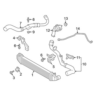 Ford OE - Cooling - Intercooler (Turbocharged 1.6L Gas)