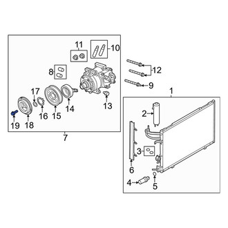 Ford OE - A/C Compressor Clutch Bolt