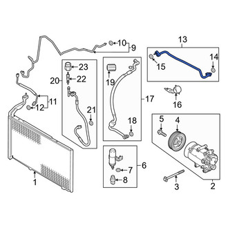 Ford OE - A/C Refrigerant Suction Hose