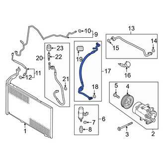 Ford OE - A/C Refrigerant Suction Hose