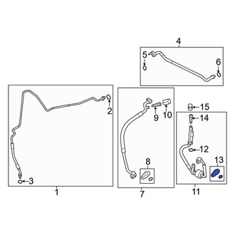 Ford OE - Lower A/C Line O-Ring