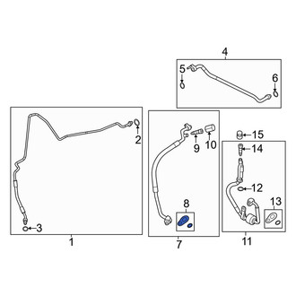 Ford OE - Lower A/C Line O-Ring