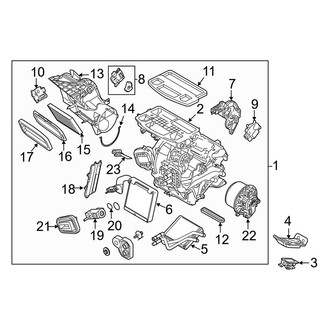 Ford OE - Air Conditioner & Heater - Evaporator & Heater Components