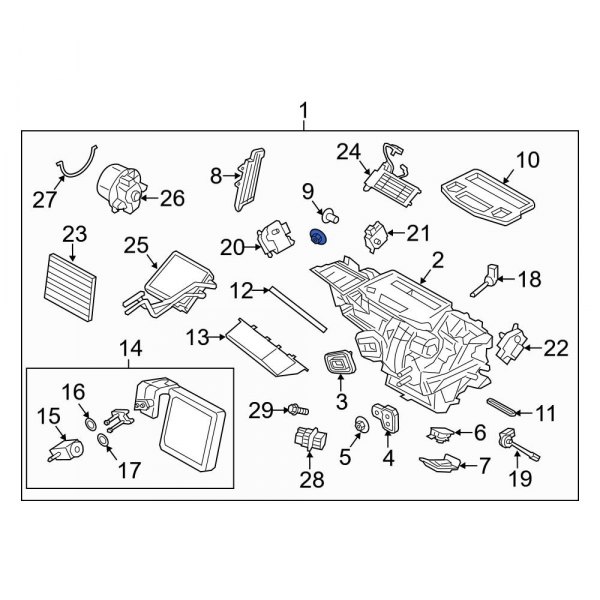 HVAC Unit Case Assembly