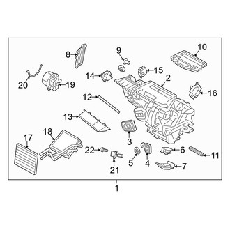 Ford OE - Air Conditioner & Heater - Heater Components