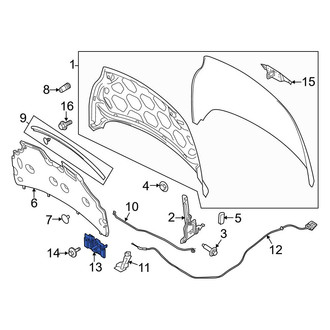 Ford OE - Front Hood Latch