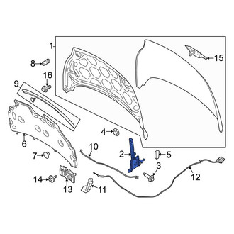 Ford OE - Front Left Hood Hinge
