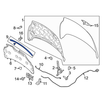 Ford OE - Front Hood Seal