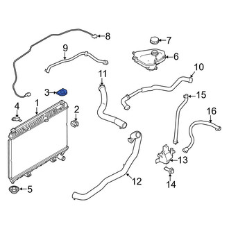 Ford OE - Upper Radiator Insulator