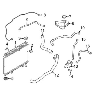 Ford OE - Cooling - Radiator & Components (1.0L)