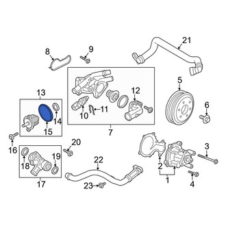 Ford OE - Outer Engine Coolant Thermostat Gasket