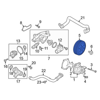 Ford OE - Engine Water Pump Pulley