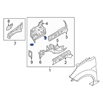 Ford OE - Front Left Fender Apron Assembly