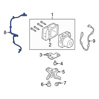 Ford OE - Front ABS Wheel Speed Sensor