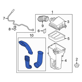 Ford OE - Front Engine Air Intake Hose