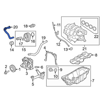 Ford OE - Engine Coolant Overflow Hose