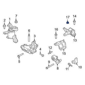 Ford OE - Transmission Crossmember Nut