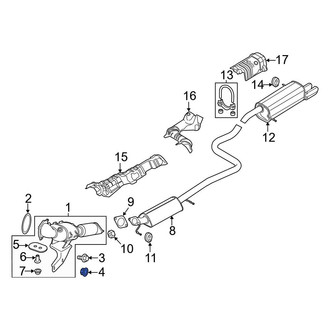 Ford OE - Exhaust Flange Nut