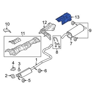 Ford OE - Rear Floor Pan Heat Shield
