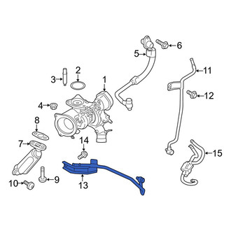 Ford OE - Turbocharger Coolant Line