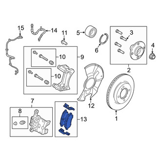Ford OE - Front Disc Brake Pad Set
