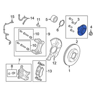 Ford OE - Front Wheel Hub