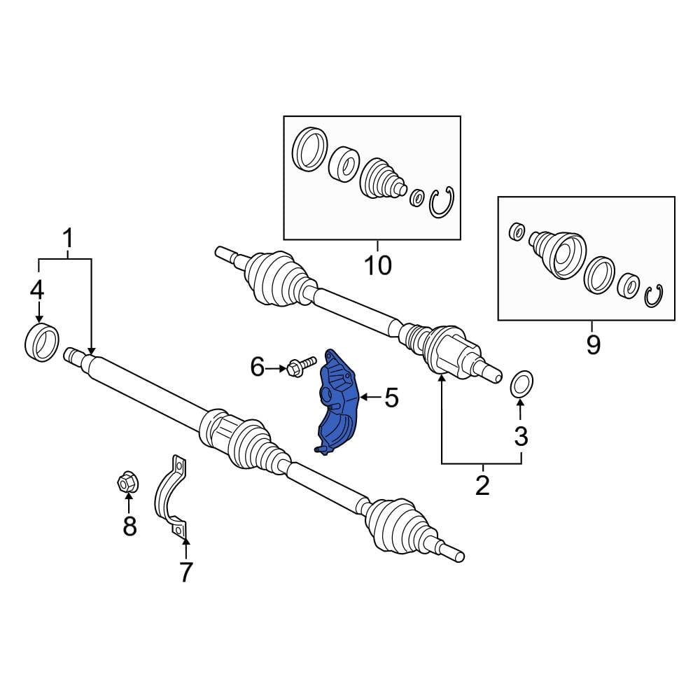 Ford OE C1BZ3K305A Front Right Upper CV Axle Shaft Carrier Bearing Bracket