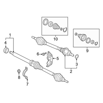 Ford OE - Front Suspension - Drive Axles (1.0L)