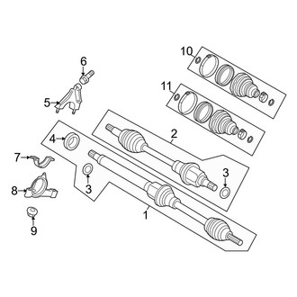 Ford OE - Front Suspension - Drive Axles