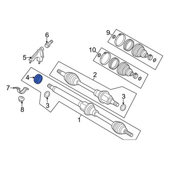 Ford OE - CV Axle Shaft Carrier Bearing