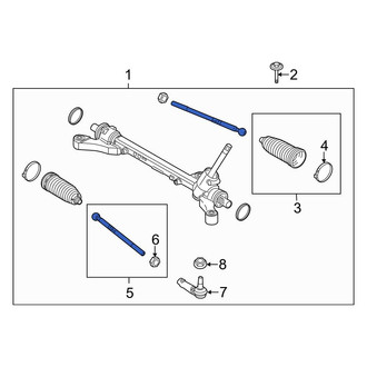 Ford OE - Inner Steering Tie Rod End
