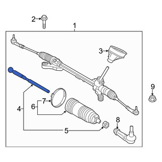 Ford OE - Left Outer Steering Tie Rod End