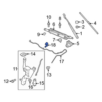 Ford OE - Front Windshield Washer Nozzle