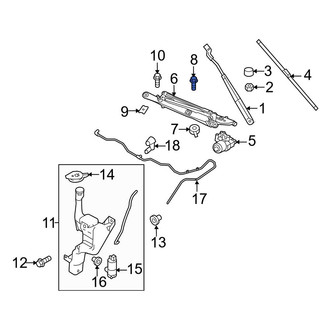 Ford OE - Radiator Support Tie Bar Bolt